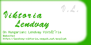 viktoria lendvay business card
